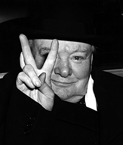 Winston Churchill V Photo Print 8 x 10
