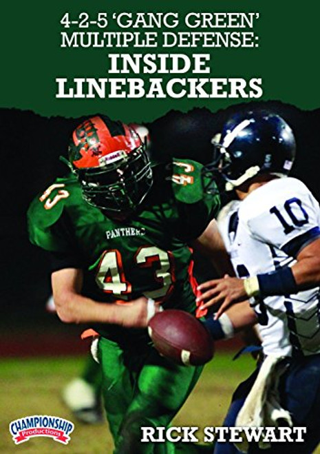 Championship Productions Rick Stewart 4-2-5 Gang Green Multiple Defense Inside Linebackers DVD Championship Productions Rick Stewart 4-2-5 Gang Green Multiple Defense Inside Linebackers DVD