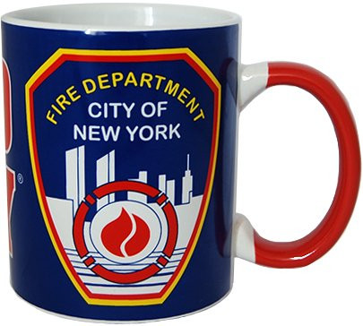 FDNY Blue Shield Coffee Mug Officially Licensed by New York Fire Department
