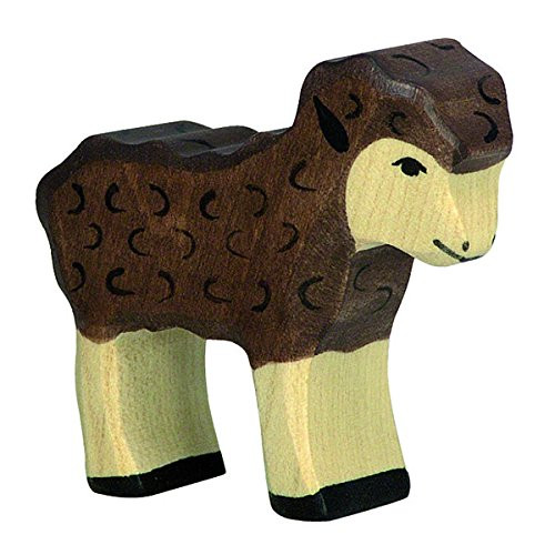 Holztiger Lamb Toy Figure Black