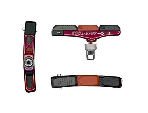 Kool Stop Tectonic Brake Blocks Threaded red