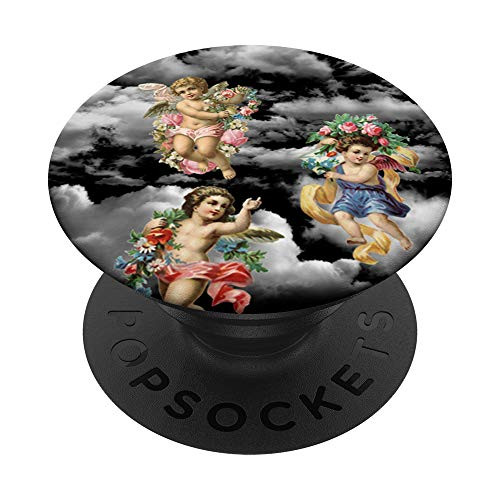 Y2K Aesthetic Angel Print Cloud Cherub Soft Girl E-Girl 90s PopSockets Grip and Stand for Phones and Tablets