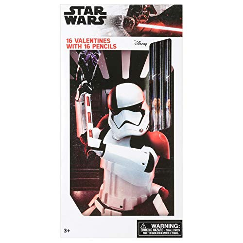 Paper Magic Group Star Wars Disney Valentines Day Cards and Pencils for Kids 32 Count