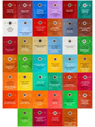 Stash Tea Bags Sampler Assortment Includes Mints (40 Count) by Variety Fun