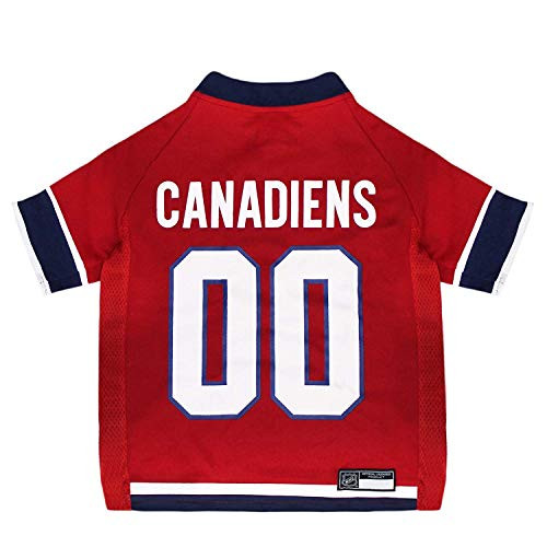 NHL Montreal Canadiens Jersey for Dogs  and  Cats Medium. - Let Your Pet be a Real NHL Fan