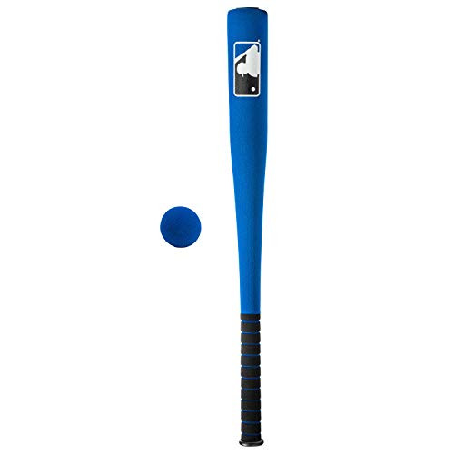 Franklin Sports MLB 27in Foam Bat  and  Ball Set - Kids Baseball and Bat Set - Includes Foam Bat and Ball - Officical MLB Licensed Product - Blue