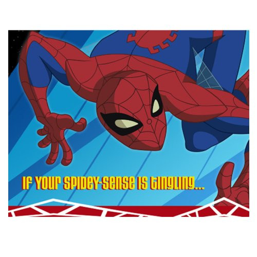 Spectacular Spider-Man Animated Series Invitations w Envelopes 8ct