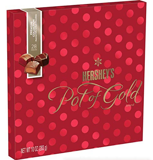 Hersheys Pot of Gold Premium Collection Chocolates 10 oz