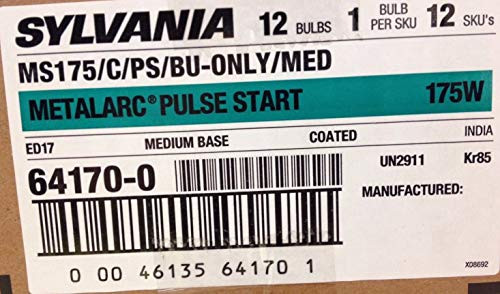 Sylvania 64170 - MS175CPSBU-ONLYMED 175 watt Metal Halide Light Bulb