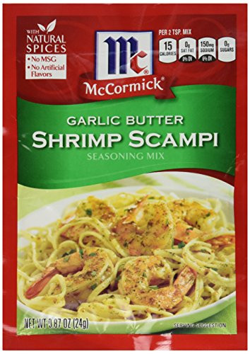McCormick Garlic Butter Shrimp Scampi Seasoning Mix 0.87 OZ Pack - 4