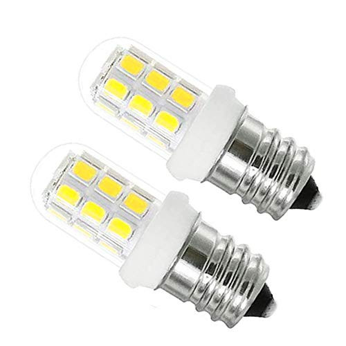 E12 LED Bulbs Replacement for 15W Himalayan Salt Lamps Chandeliers Night Light Bulbs E12 Candelabra Base C7 Replacement Bulbs 360° Beam Angle 6000K 2-Pack
