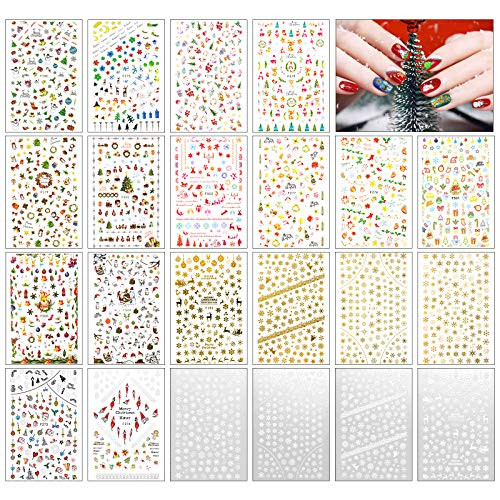 Christmas Nail Stickers 3D Self-Adhesive Transfers Christmas Nail Art Stickers Snowman Snowflake Christmas Tree Deer Nail Foil Stickers for Christmas DIY Pattern C Christmas Nail Stickers 3D Self-Adhesive Transfers Christmas Nail Art Stickers Snowman Snowflake Christmas Tree Deer Nail Foil Stickers for Christmas DIY Pattern C