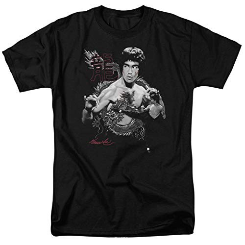 Bruce Lee The Dragon Kung Fu T Shirt and Stickers X-Large Black Bruce Lee The Dragon Kung Fu T Shirt and Stickers X-Large Black