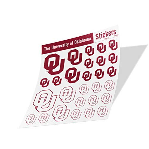 University of Oklahoma NCAA Sticker Vinyl Decal Laptop Water Bottle Car Scrapbook Type 1 Sheet C