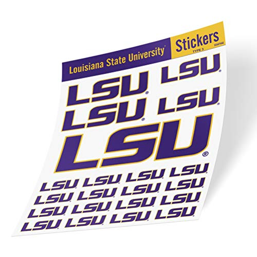 Louisiana State University NCAA Sticker Vinyl Decal Laptop Water Bottle Car Scrapbook Type 3 Sheet C