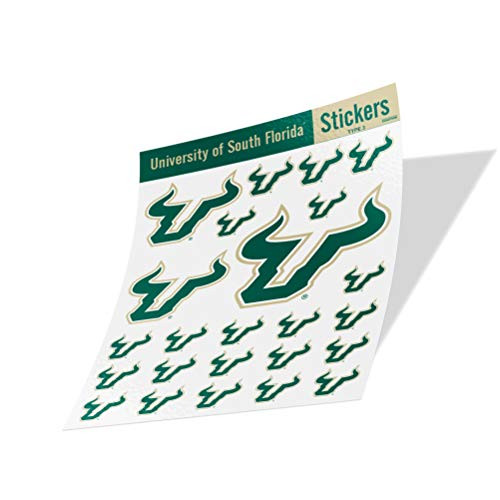 University of South Florida NCAA Sticker Vinyl Decal Laptop Water Bottle Car Scrapbook Type 3 Sheet C