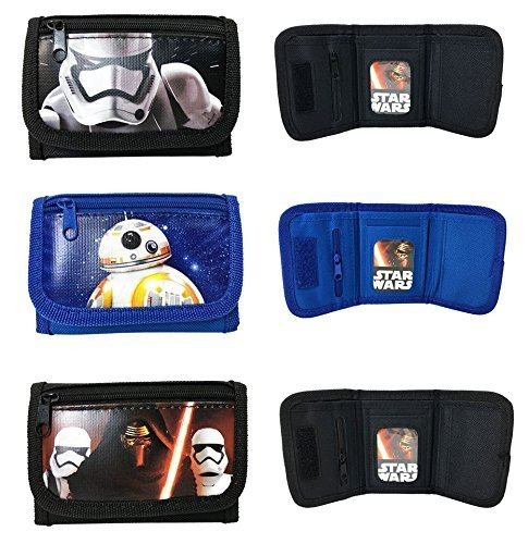 Star Wars Tri-fold Wallet Cute Design Set of 3