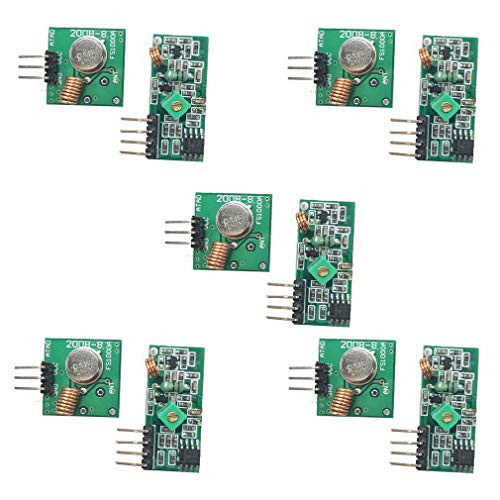 Hailege 5pcs 315Mhz RF Wireless Transmitter and Receiver Module Link kit for ArduinoARMMCURaspberry pi