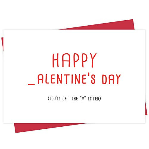 Cheeky Valentines Day Card Naughty Vday Card for Wife Girlfriend Her You Will Give Me The V.
