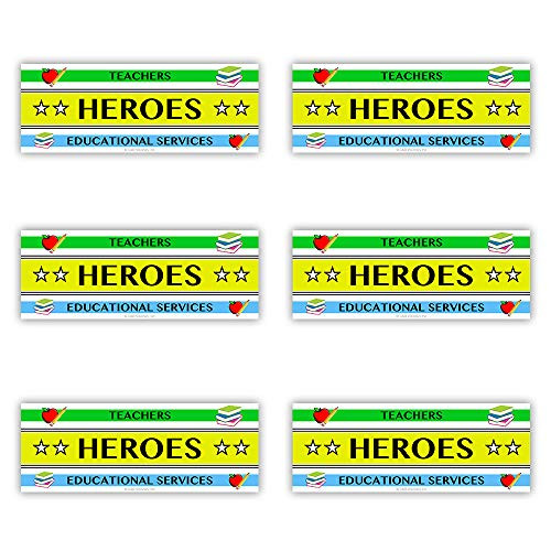 CDX Teachers Educational Services Heroes 6pcs Stickers