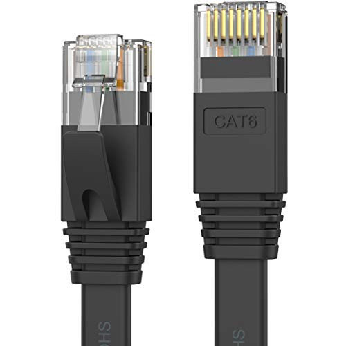 Senetem Cat 6 Ethernet Cable 15 ft- Flat Internet Network LAN Patch Cords  Cat6 High Speed Computer Wire Rj45 Connectors for Router Modem 15FT