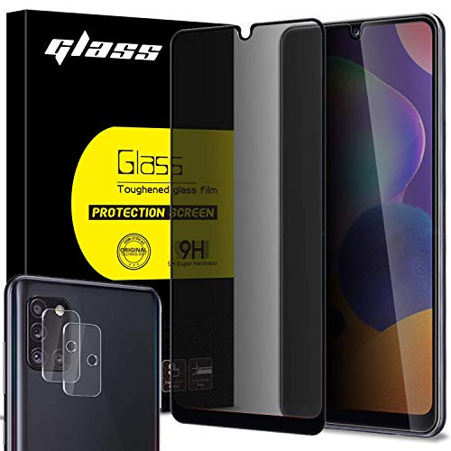 Anbzsign 2 Pack Camera Lens Protector and 2 Pack Privacy Screen Protector for Samsung Galaxy A31 Full Coverage Anti-Spy 9H Hardness Tempered Glass Anbzsign 2 Pack Camera Lens Protector and 2 Pack Privacy Screen Protector for Samsung Galaxy A31 Full Coverage Anti-Spy 9H Hardness Tempered Glass
