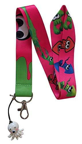 Squid and Octopus Lanyard wID Badge Holder and Charm