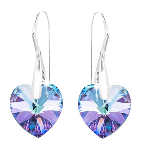925 Sterling Silver Love Heart Dangle 