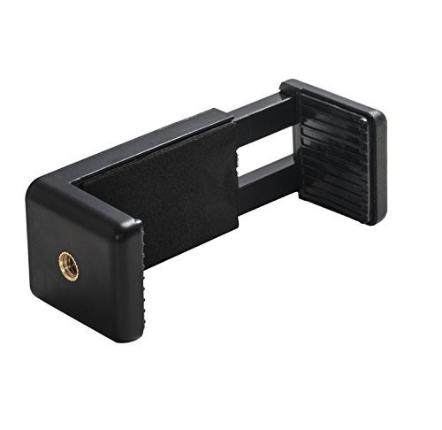 YaYa Universal Smartphone Tripod Adapter Cell Phone Holder Mount Adapter for iPhone Samsung and All Phones Rotates Vertical and Horizontal Adjustable Clamp C