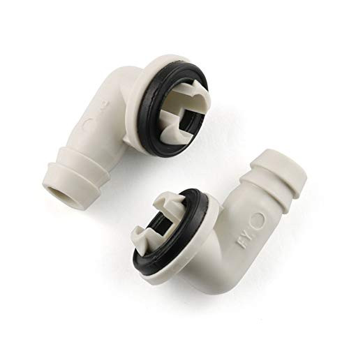 E-outstanding Air Conditioner Drain Connector 2PCS 35 Inch AC Drain Hose Elbow Fitting with Rubber Ring for Window AC and Mini Split Units