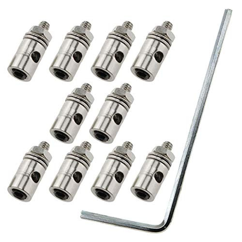 E-outstanding Pushrod Connector 10PCS 1.8mm Push Rod Linkage Stopper for RC Airplane Plane DIY PartsFast Adjustable Pull Push Rod Adjuster Connector