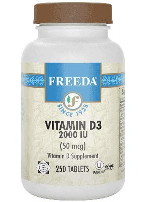 Freeda Vitamin D3 2000 IU 50 mcg - 250 Tablets