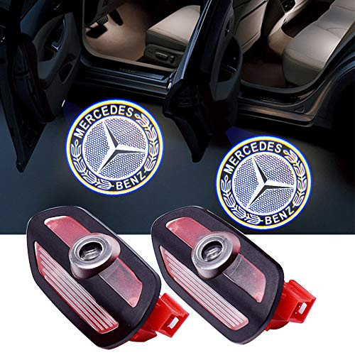 LONGSNOL 2pcs Door Light Logo Projector for Benz W222  S Class Car Logo Projector Door Lights LED Courtesy Welcome Light Compatible with Benz Emblems Logo Laser Projector Ghost Shadow Light Lamp
