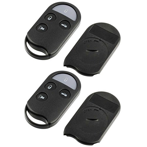 Key Fob Keyless Entry Remote Shell Case & Pad fits 1995-1999 Infiniti I30 / 1995-1999 Nissan Maxima (A269ZUA078, A269ZJA078), Set of 2