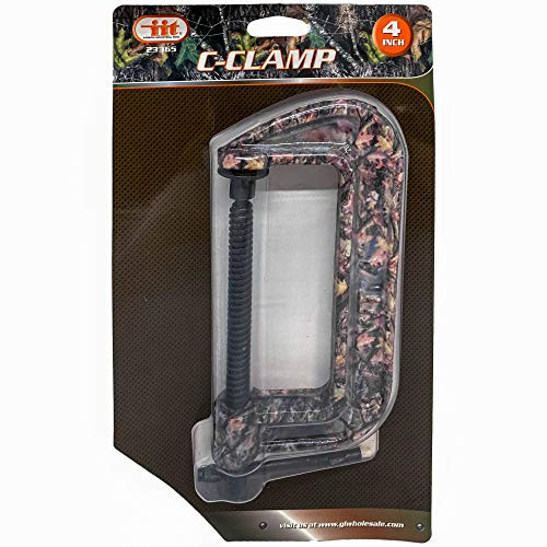 C-Clamp Camouflage Design 4-Inch Jaw Opening 1-78-Inch Throat Depth 1