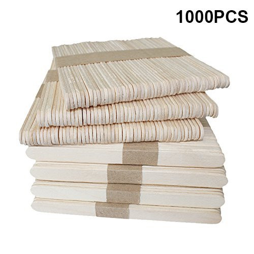 1000 Pcs 4.5 inch Natural Wood Popsicle Craft Sticks for DIY Crafts 1000 Pcs 4.5 inch Natural Wood Popsicle Craft Sticks for DIY Crafts