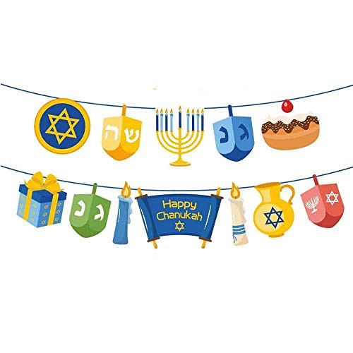 Seihoo Happy Chanukah Banner for Hanukkah Celebration Hang Chanukah Banner to Decorate Home for Hanukkah Celebration. Seihoo Happy Chanukah Banner for Hanukkah Celebration Hang Chanukah Banner to Decorate Home for Hanukkah Celebration.