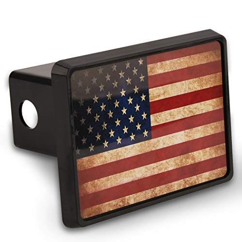 Cootack USA Flag Trailer Hitch Cover Plastic Tube Hitch Plug Insert for Trucks Fits 2inch Receivers American Patriotic Vintage Rustic Flag Cootack USA Flag Trailer Hitch Cover Plastic Tube Hitch Plug Insert for Trucks Fits 2inch Receivers American Patriotic Vintage Rustic Flag
