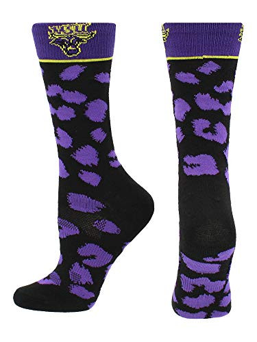 TCK Minnesota State Mavericks Womens Savage Socks PurpleBlack Medium
