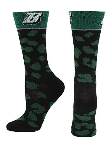 TCK Binghamton Bearcats Womens Savage Socks Dark GreenBlack Medium