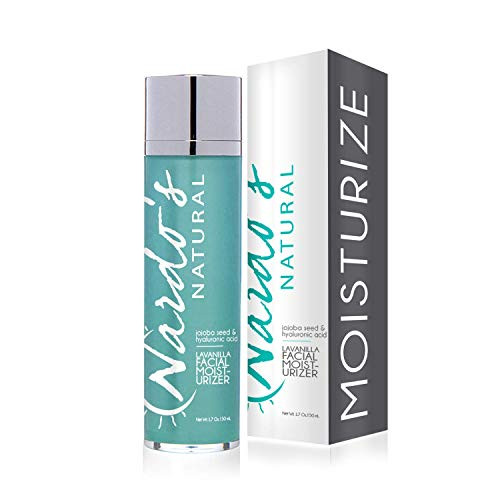 Nardos Natural Facial Moisturizer with Hyaluronic Acid  Botanical Face Moisturizer for Anti-Aging Skin Care Hydrates and Nourishes with Vitamins B and E 1.7 oz