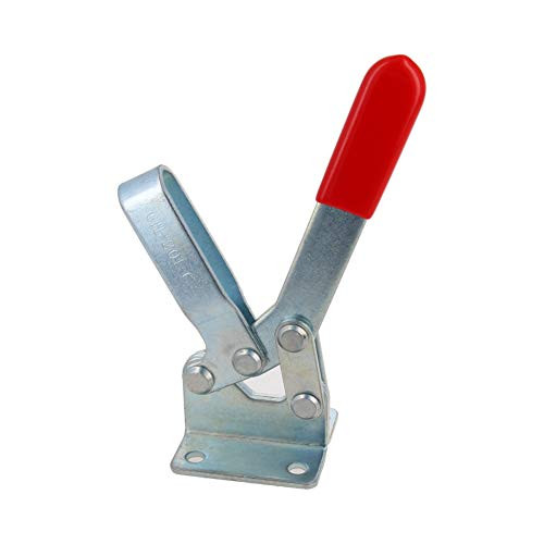 Utoolmart Toggle Clamp GH-201-C Antislip Red Horizontal Clamp Quick Release Hand Tool 100Kg 220lbs 1 Pcs