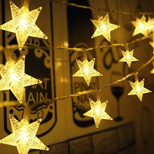 GENBREE Christmas Lights Warm White 20ft 40LED String Lights Battery for Bedroom Garden Party Home Xmas Decor Fairy Lights Indoor Outdoor Christmas Tree Decorations E GENBREE Christmas Lights Warm White 20ft 40LED String Lights Battery for Bedroom Garden Party Home Xmas Decor Fairy Lights Indoor Outdoor Christmas Tree Decorations E