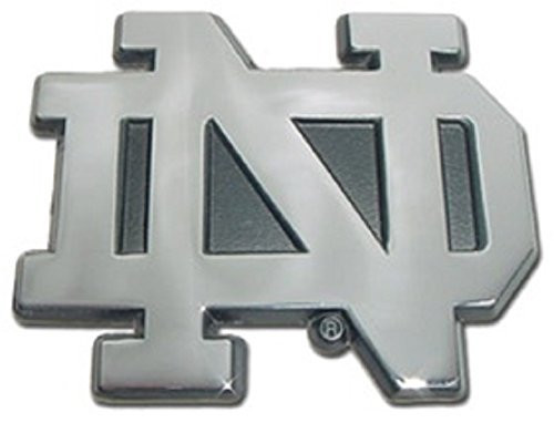 Notre Dame ND Chrome METAL Auto Emblem Model ND-C Notre Dame ND Chrome METAL Auto Emblem Model ND-C
