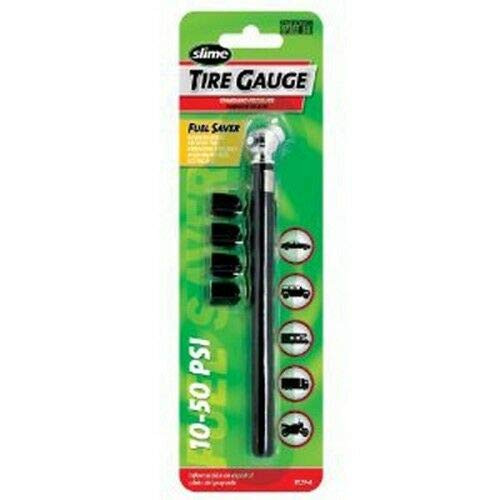 Slime Pencil Gauge WBonus Valve Caps 1023-A 10-50 PSI