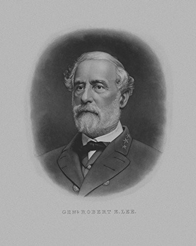 Posterazzi Vintage Civil War artwork of Confederate General Robert E. Lee. Poster Print 12 x 15