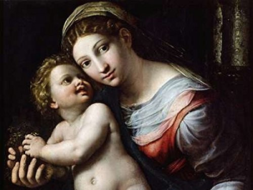 Madonna e Bambino detail Poster Print by Giulio Romano 11 x 14 Madonna e Bambino detail Poster Print by Giulio Romano 11 x 14