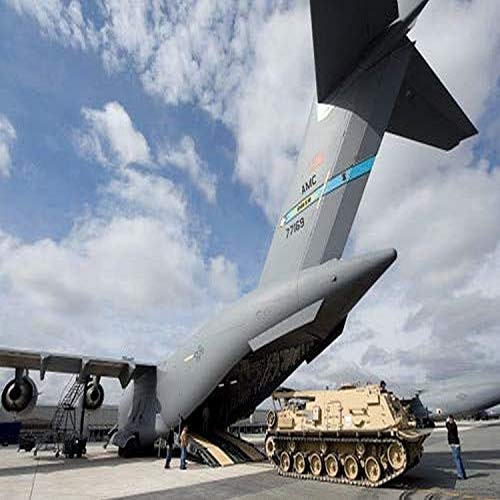 Workers direct a US Army M88A2 HERCULES onto a C-17 Globemaster III Poster Print by Stocktrek Images 17 x 11