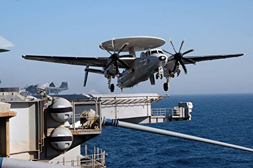 Posterazzi Poster Print Collection an E-2C Hawkeye Launches Off the Flight Deck of Uss Nimitz Stocktrek Images 17 x 11 Multicolored