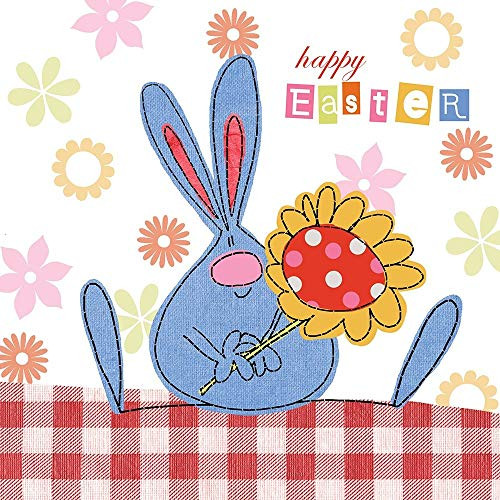 Posterazzi Collection Easter Bunny and Flower Poster Print by A.V. Art 12 x 12